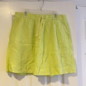 J crew neon elastic waist skirt